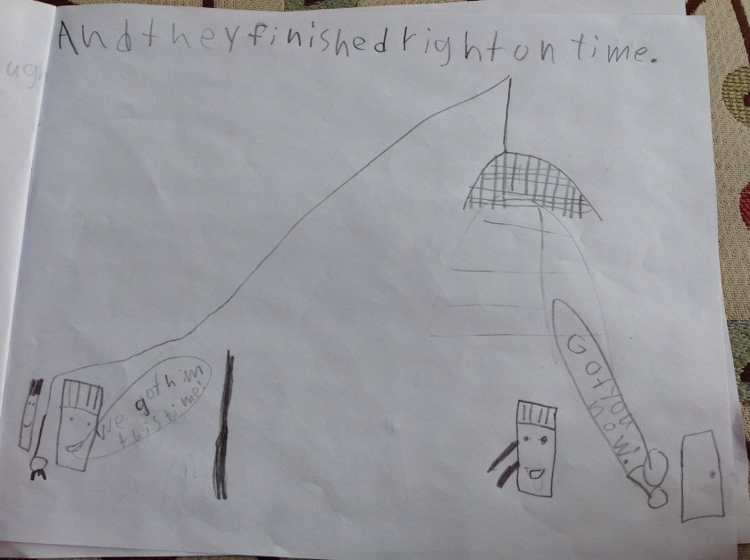 And they finished right on time. Glue: We got him this time! Scissors: Got you now!